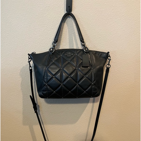 Coach Diamond Pattern Satchel - Picture 1 of 11